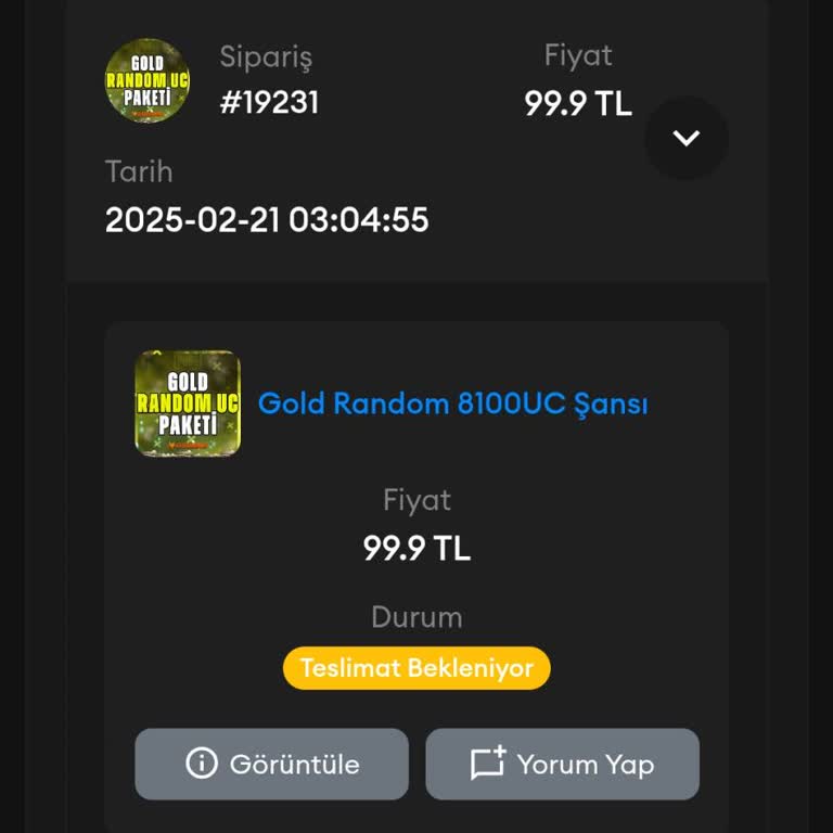 Gece Siparişim Hâlâ Teslim Edilmedi