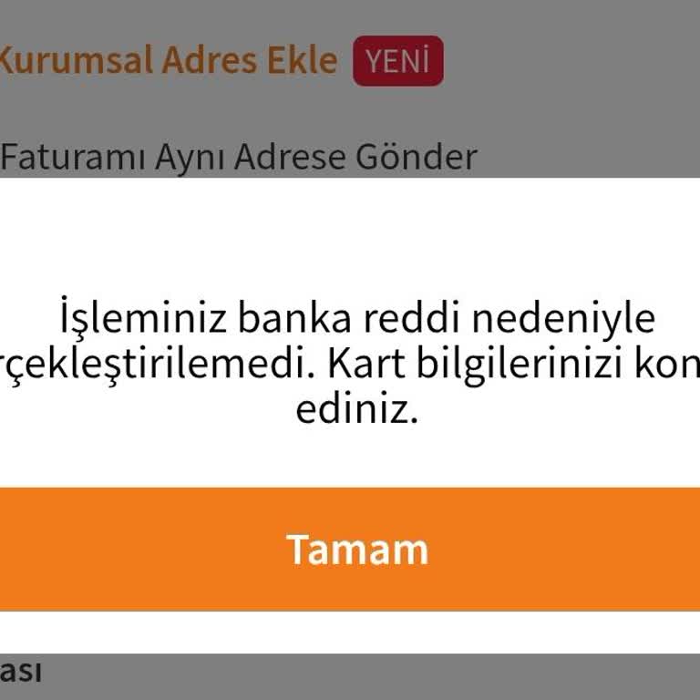 Trendyol'da Ödeme Sorunu: Kartım Onaylanmıyor