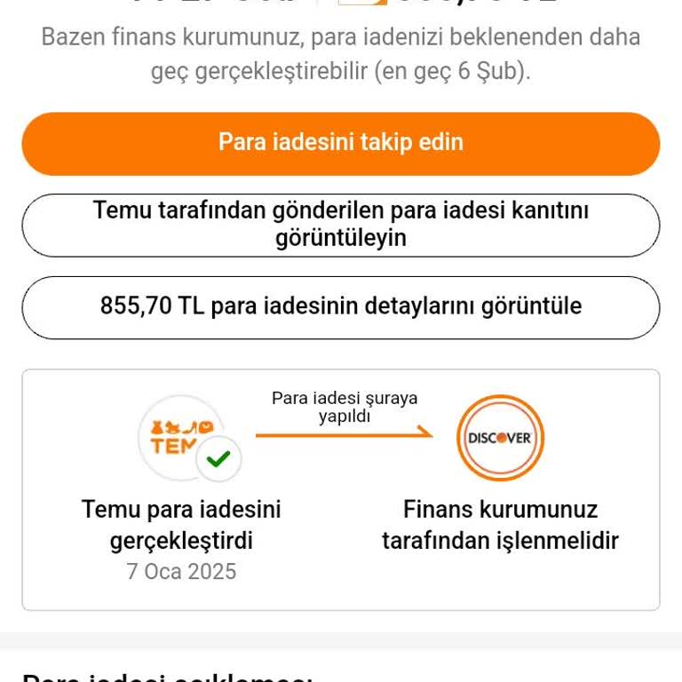 Ürün İadesi Ve Geri Ödeme Sorunu