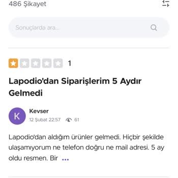 Sipariş Sonrası İletişim Sorunu Ve Ücret İadesi Talebi