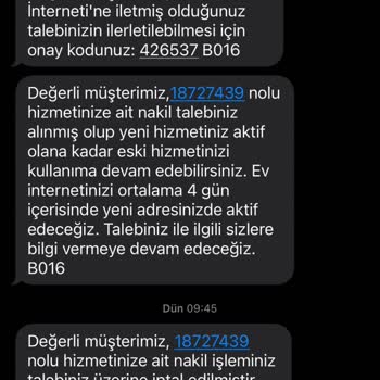 Vodafone Evde İnternet Nakil Sorunu