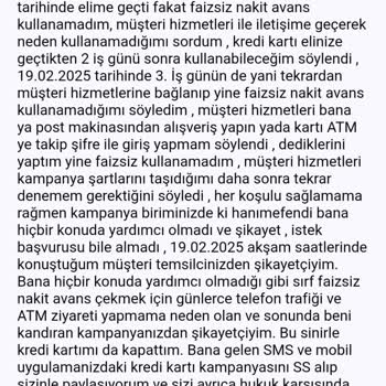 Denizbank Kredi Kartı Kampanyası Sorunu