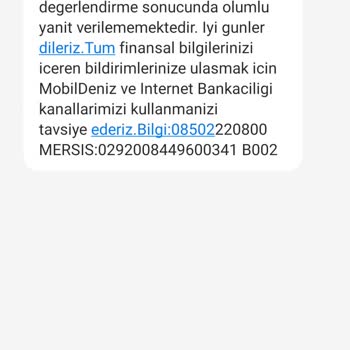 Denizbank Kredi Kartı Kampanyası Sorunu