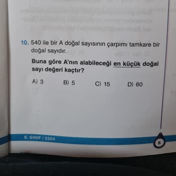 Matematik Deneme Sınavında Hatalı Soru Sorunu