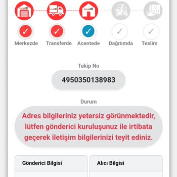 Kuryenet'in Adres Yetersizliği Nedeniyle Teslim Edilemeyen Fibabanka Kartı