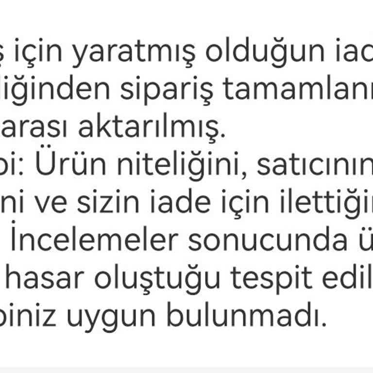 Sıfır Ürün Çiziklerle Geldi, İade Talebim Reddedildi