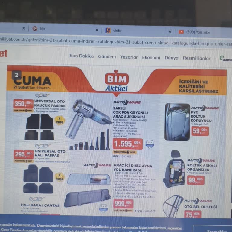 BİM'de Bulunamayan Auto Ware Araç Süpürgesi