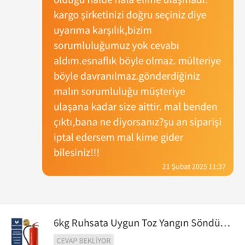 Sipariş Gecikti: Satıcı Ve Kargo Sorumluluğu Kabul Etmiyor