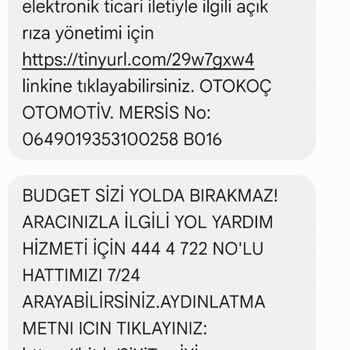 Budget (budget.com.tr) Araç Kiralama Yanlışlığı Ve Cezalar