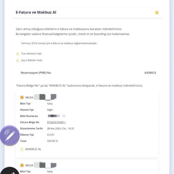 Pegasus'tan Fatura Alamama Sorunu