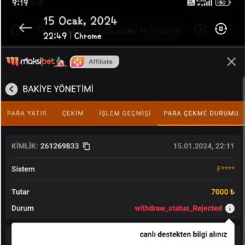 Maksibet'te Kazanç Çekiminde Blokaj Ve Oyalama Sorunu