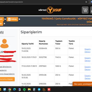 Ödeme Alındı, Sipariş Oluşmadı: Köfteci Yusuf'ta Kart Sorunu
