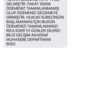 Yanıltıcı Eğitim Vaadi Ve Haksız Ücret Talebi