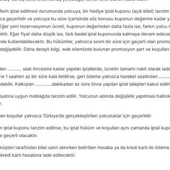 Müşteri Hizmetleri Kabusu: Bilet İptalinde Zorluk