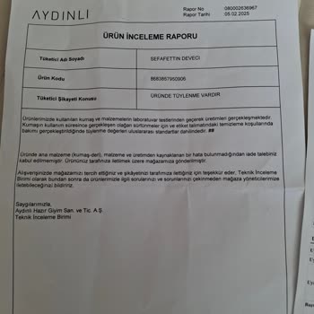 Pierre Cardin Kabanında Erken Tüylenme Ve İade Sorunu