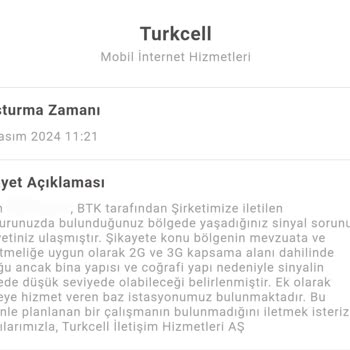 Keçiören'de Turkcell Çekim Sorunu