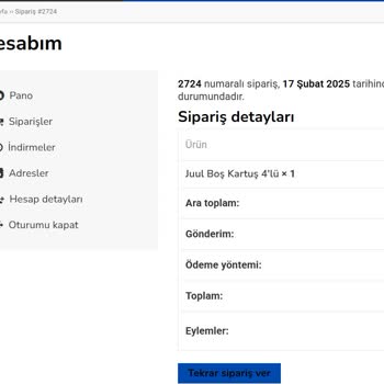 Juul Pod Siparişimde İletişim Sorunu Ve Belirsizlik