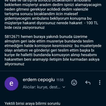 Kurye Hizmetinde Güvenlik Sorunu Ve İletişim Eksikliği