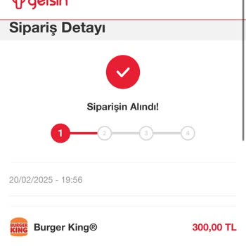 Burger King Sipariş İptali Ve Para İadesi Sorunu