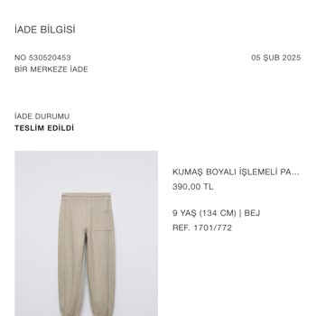 Zara İade Sürecinde Büyük Sorunlar