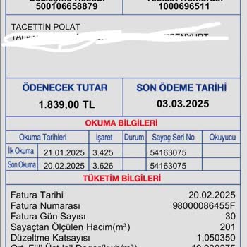 Yanlış Fatura Okuması İle Artan Tüketim