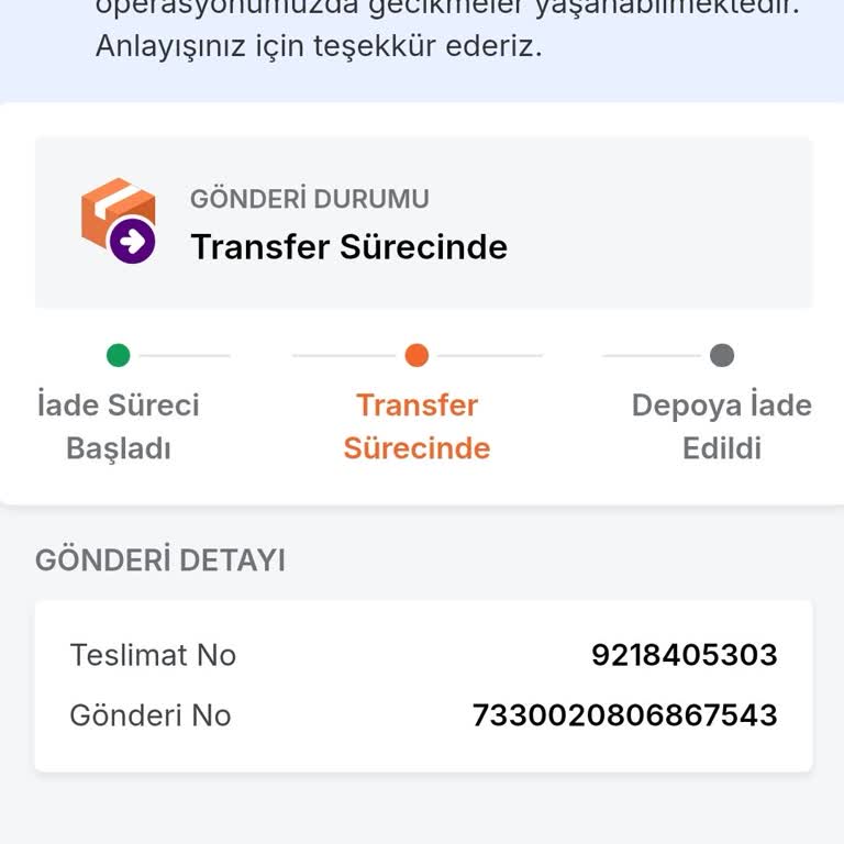 Trendyol'da Bilgi Verilmeden Yapılan İade Süreci