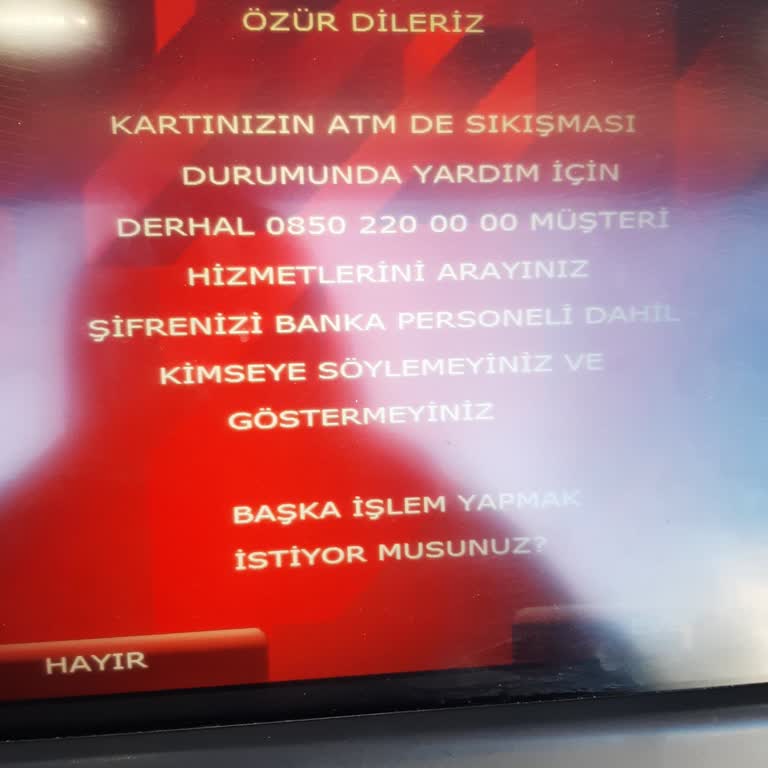ATM Arızası Nedeniyle Mağduriyet Yaşıyoruz