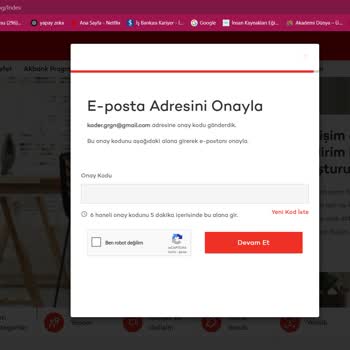 Akbank Kariyer Sitesine Erişim Sorunu Ve Destek Eksikliği