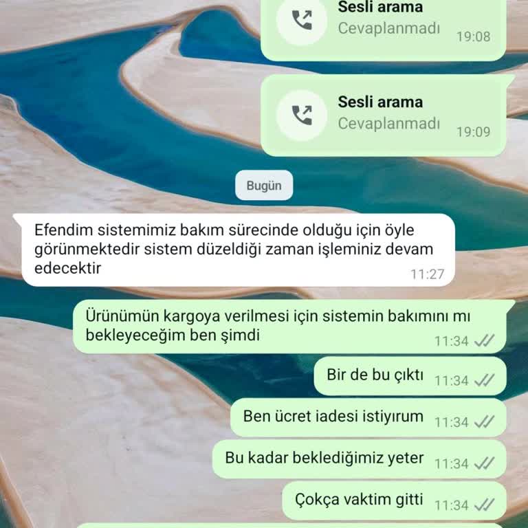 Sipariş İptali Ve Para İadesi Talebi
