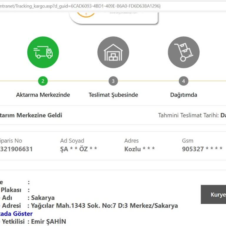 Kargo Firmasıyla İletişim Kuramama Sorunu