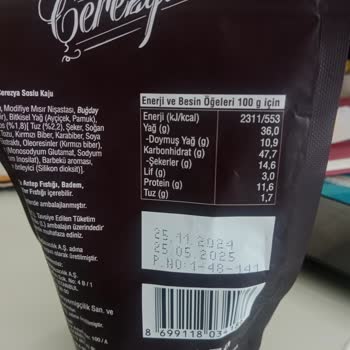 Hijyen Skandalı: Çerezya'nın Kaju Fıstığında İstenmeyen Sürpriz