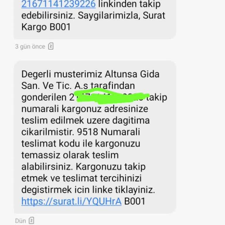 Sürat Kargo'da Yaşanan İletişim Ve Hizmet Sorunu
