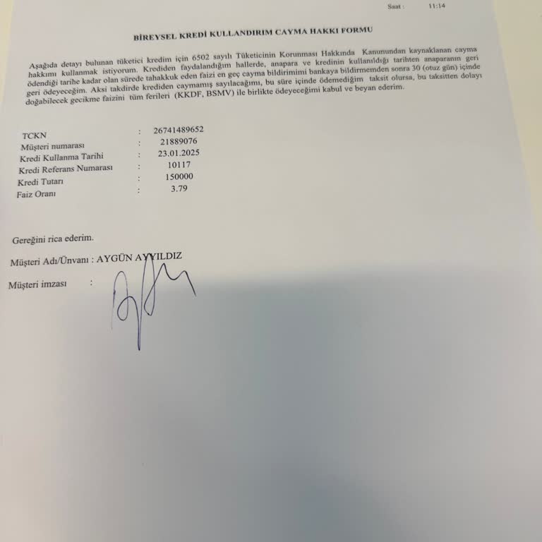 Kredi Cayma Sürecinde Faiz İadesi Sorunu