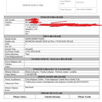 Garanti Sürecinde Karaca Ve Pazarama Arasında Sıkıştım!