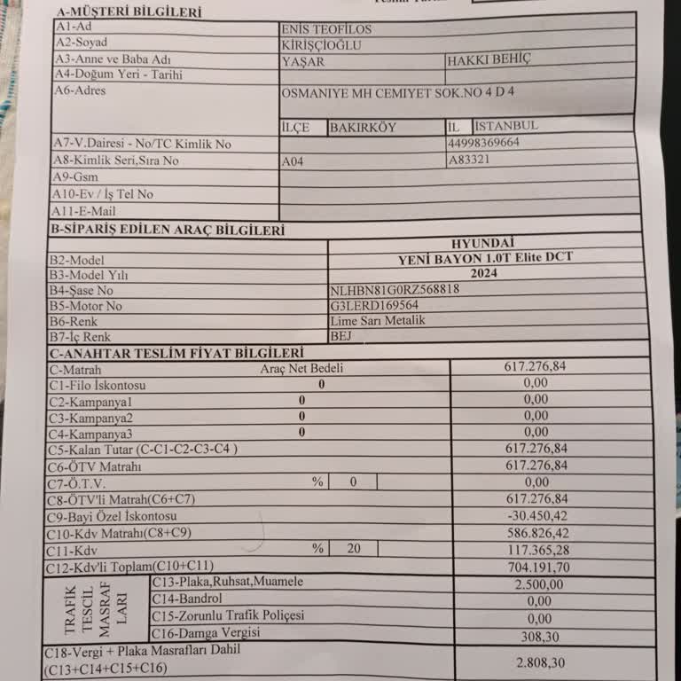 ÖTV Muafiyetli Araç Alımında İade Sorunu