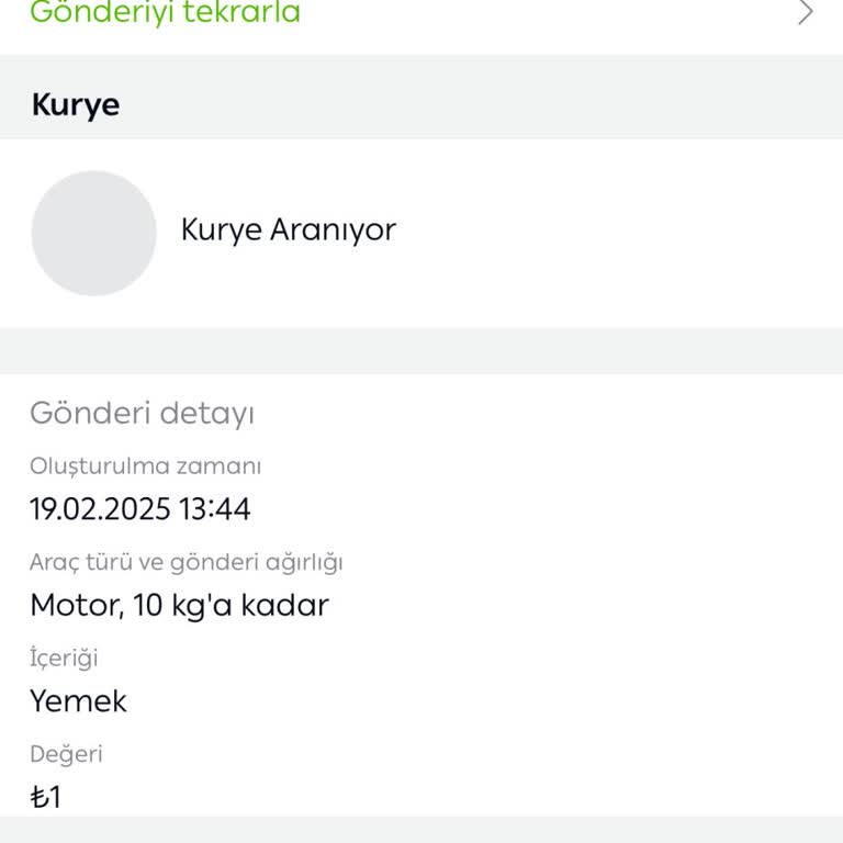 Kurye Gelmedi Para İadesi Yapılmadı