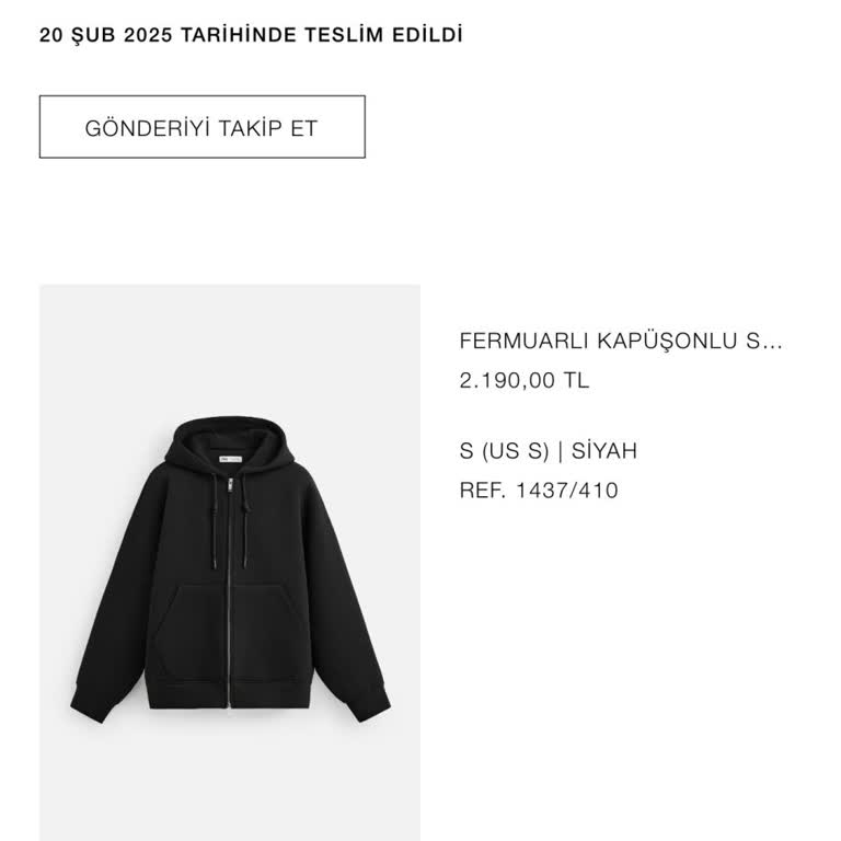 Zara Siparişim Teslim Edilmedi, Kayıp Ürün Sorunu