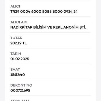 Nadir Kitap'tan Alınan Kitap İadesi Ve İletişim Sorunları