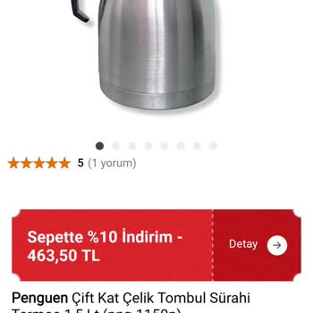 Yanlış Ürün Gönderimi: Beklentilerin Altında Kalan Termos