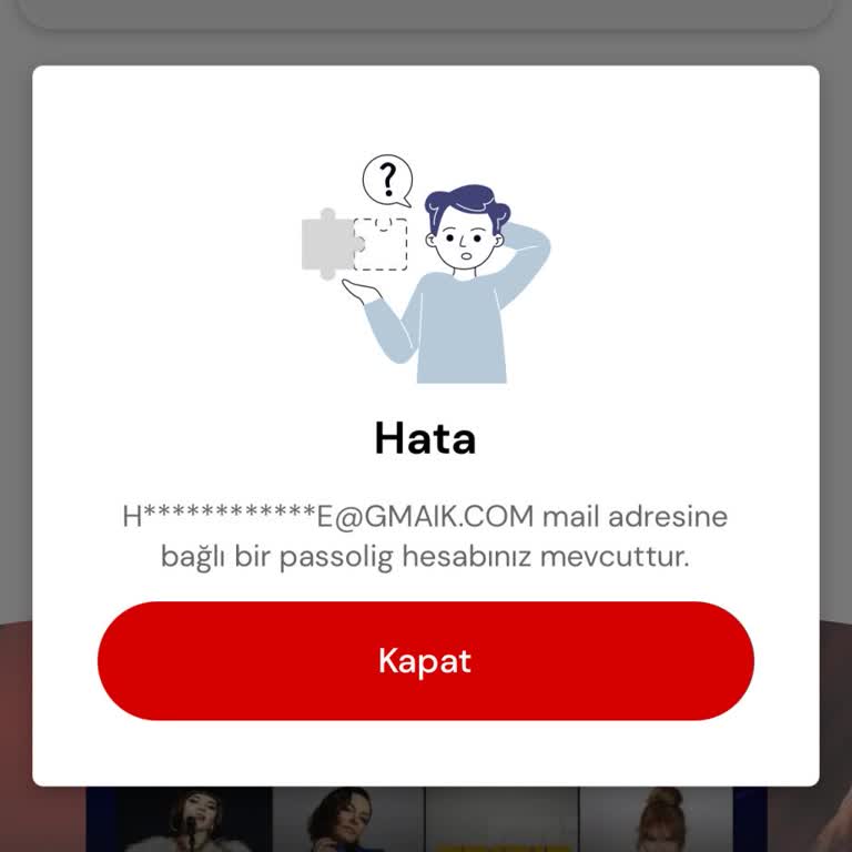 Passolig Hesap Bağlantı Sorunu Ve Hata Mesajı