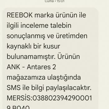 Reebok Ayakkabının Kalitesizliği Ve Yetersiz İnceleme Süreci