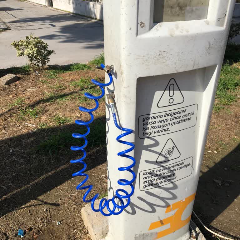 Opet İstasyonunda Hava Pompası Çilesi