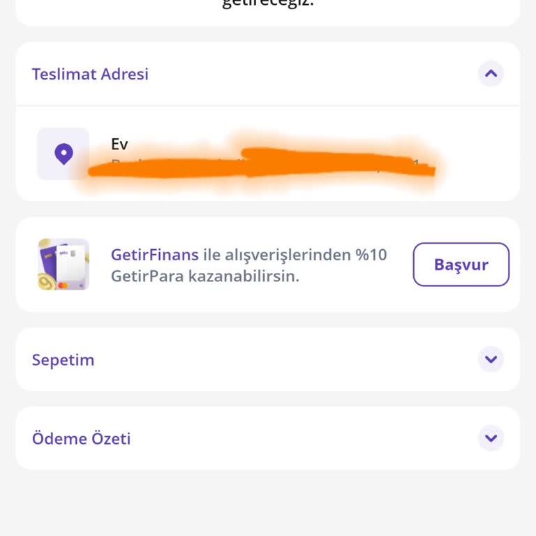 Getirçarşı Randevulu Teslimatta Gecikme ve İletişim Sorunu