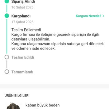Teslimat Sorunu Ve İletişim Eksikliği