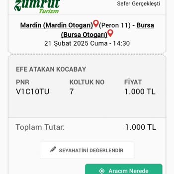 Zümrüt Turizm İle Yaşanan Aktarma Sorunu Ve Mağduriyet