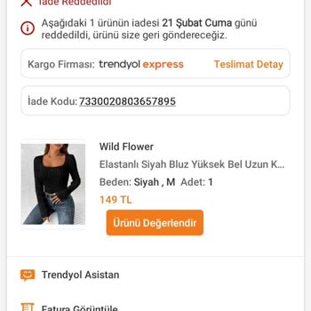 Happiness İstanbul Trendyol'dan Yanıltıcı Ürün İadesi Deneyimi
