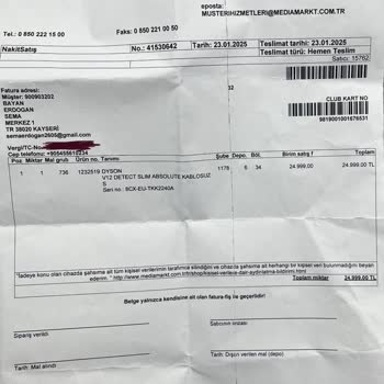 Media Markt'tan Alışveriş Pişmanlığı