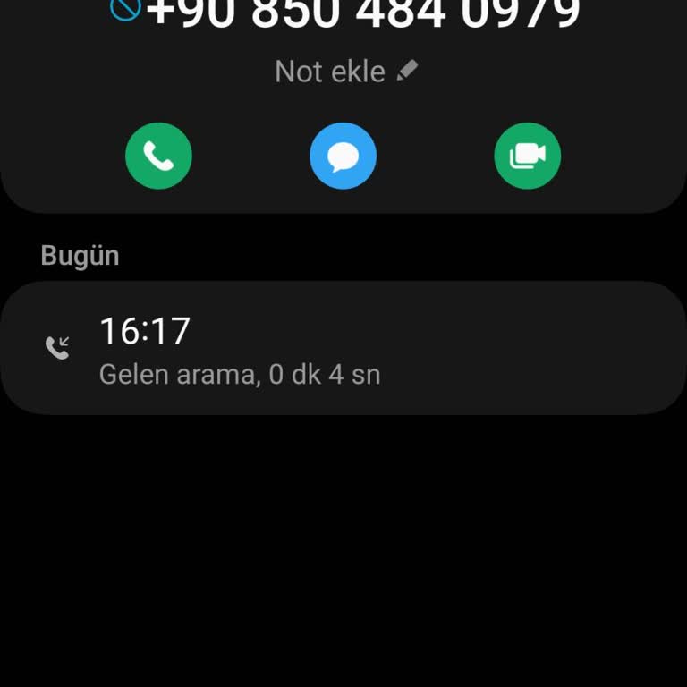 Bilinmeyen Numaradan Gelen Kısa Süreli Arama Endişesi
