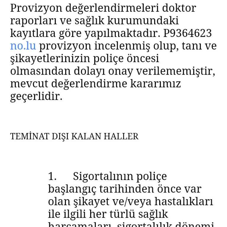 Tamamlayıcı Sağlık Sigortası Ve Provizyon Sorunu