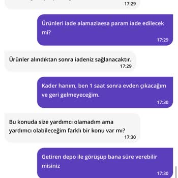 Yanlış Ve Hasarlı Ürün Gönderimi